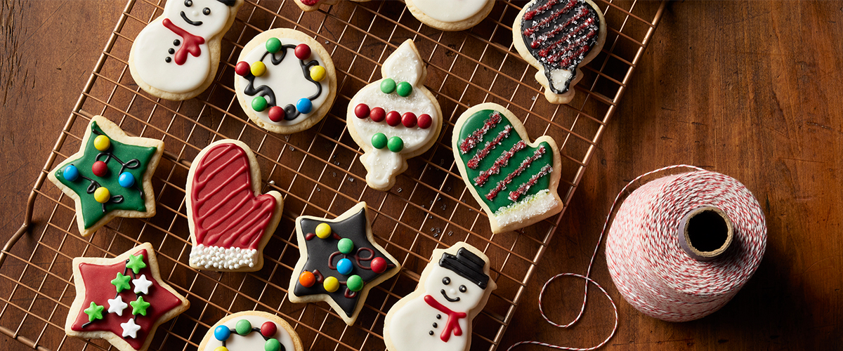 Cookies navideñas de azúcar y mantequilla